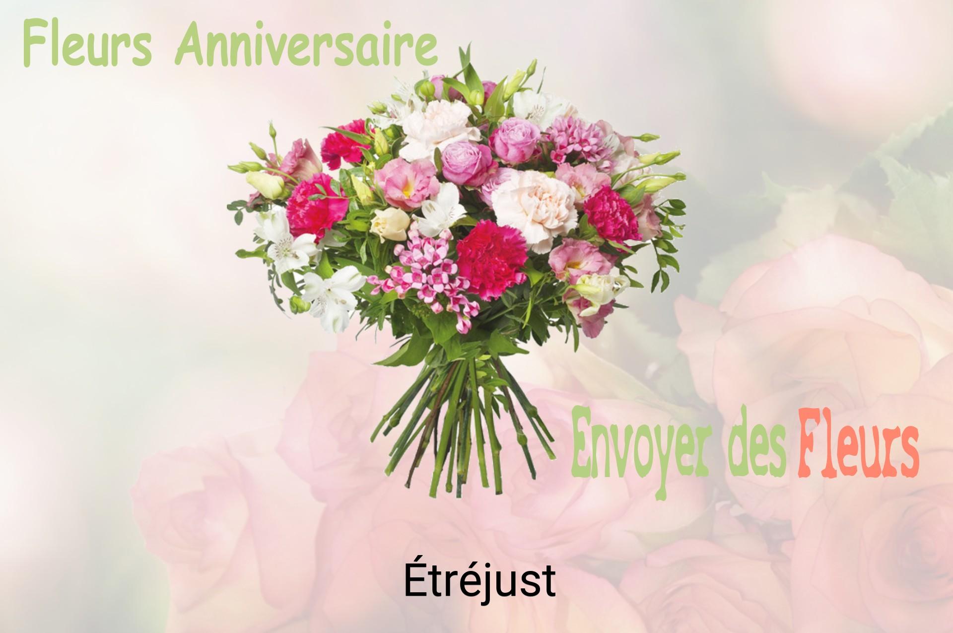 Bouquet de fleurs d’anniversaire livré à Étréjust